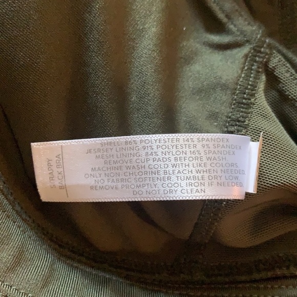 Lane Bryant Livi Active Green Olive Plus aSize Sport Bra 14 - Picture 7 of 9